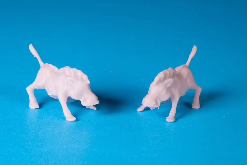 G.i. Joe Gnawgahydes Baby Boar Replica From 1989. Set Of Two. Grey Babies