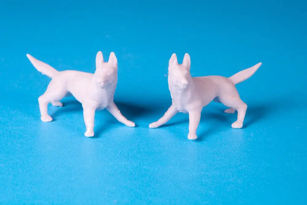 G.i. Joe Law And Order German Sheppard Babies 35Mm Long. Set Of Two. Grey