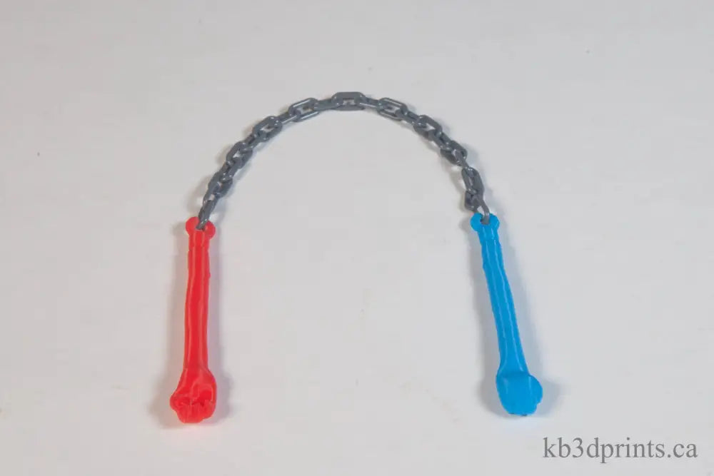 Thundercats Panthro Replacement Nunchucks Ljn 1985 Red And Blue Filament