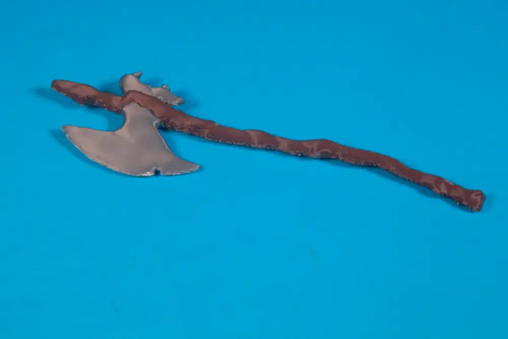 Thundercats Slythe Axe Accessory 1985 Brown And Silver Filament