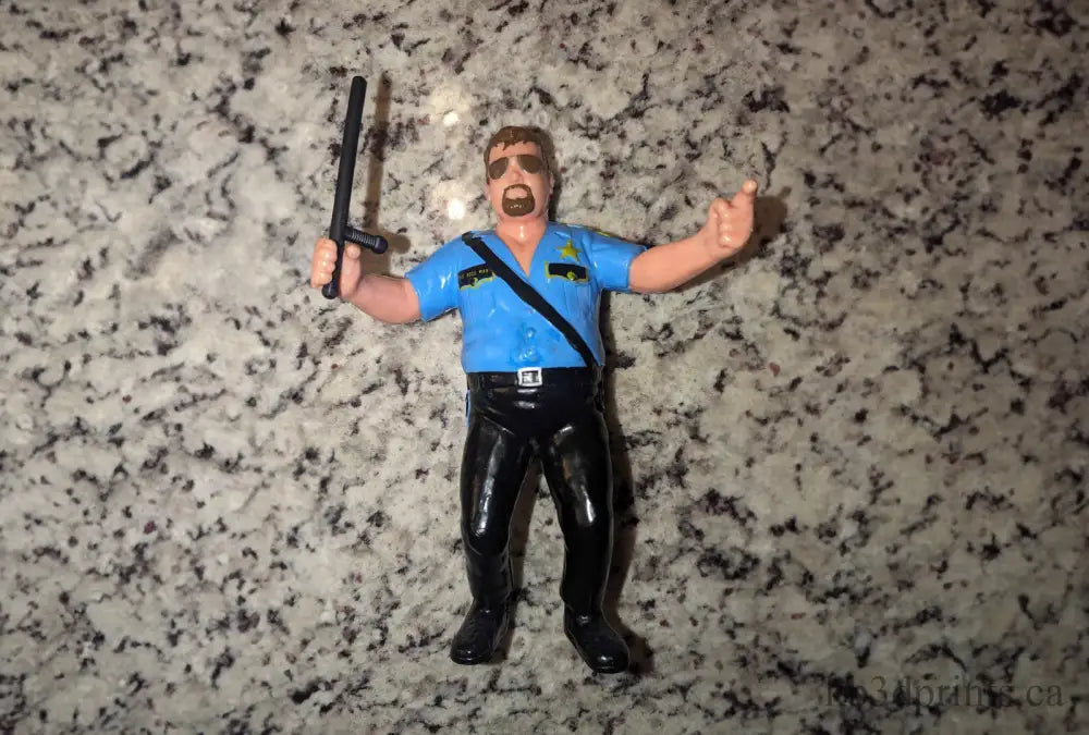 Wwf Big Bossman Custom Nightstick Ljn - 1989