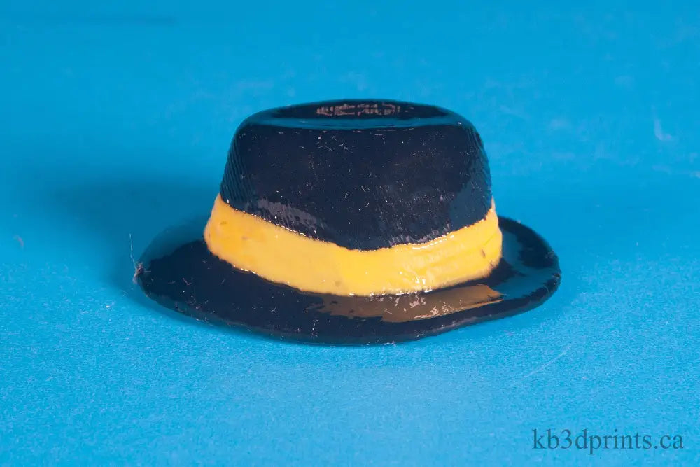 Wwf Slick Custom Hat 1988 Ljn (Smooth And Glossy). Yellow & Black
